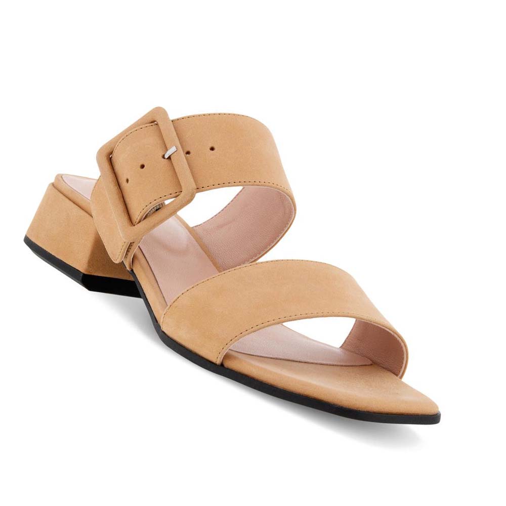 Women's Ecco Elevate Squared Sandals Brown | SG 170NWY